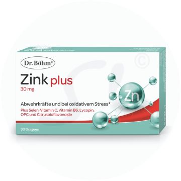 Dr. Böhm Zink Plus Dragees 30 mg 30 Stk.
