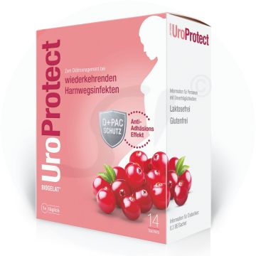 Biogelat UroProtect D-Mannose + Cranberry Granulat 14 Sachets