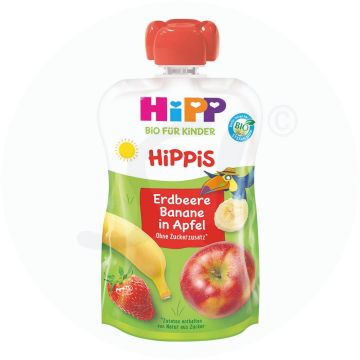 Hipp Hippis Erdbeere-Banane in Apfel - Ferdi Frosch 100 g