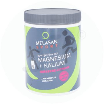 Melasan Sport Sportgetränk mit Magnesium  Kalium Himbeere-Zitrone 610 g