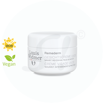 Louis Widmer Remederm Gesichtscreme UV 20 unparfümiert 50 ml