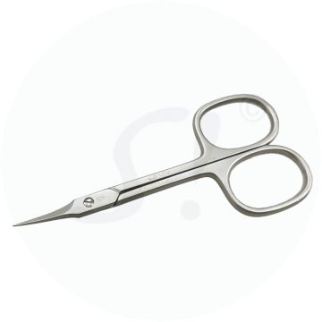 Hautschere gebogen vernickelt 9 cm