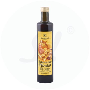 Sonnentor Schwarztee-Pfirsich Eistee Sirup 500 ml