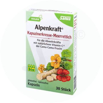 Alpenkraft Kapuzinerkresse-Meerrettich Kapseln 30 Stk.  BIO