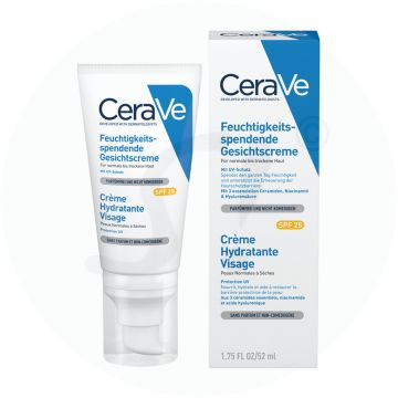 CeraVe Feuchtigkeitsspendende Gesichtscreme LSF 25 52 ml
