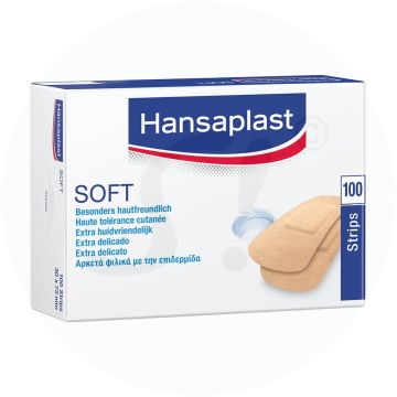 Hansaplast Soft Strips 7,2 x 3 cm 100 Stk.