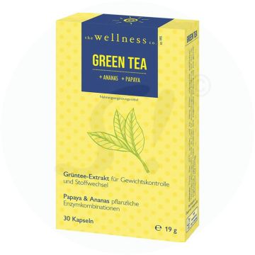 Wellness Green Tea + Ananas & Papaya Kapseln 30 Stk.