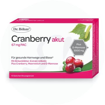 Dr. Böhm Cranberry akut Brausegranulat 10 Stk.