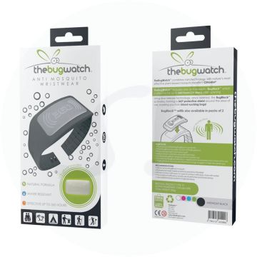 The Bug Watch Anti-Mosquito Armband Schwarz 1 Stk.
