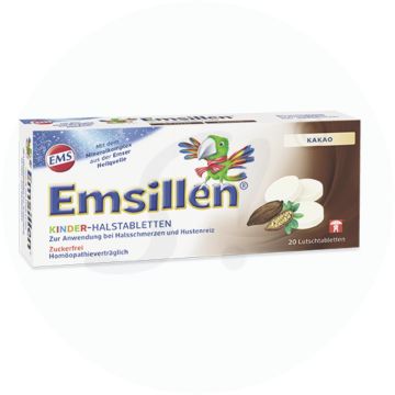 Emsillen Kinder Halstabletten Kakao 20 Stk. 
