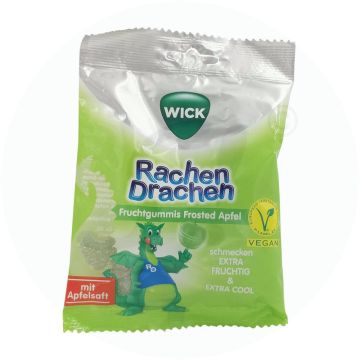 WICK Rachen Drachen Apfel Halsgummis 75 g