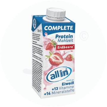 allin COMPLETE Protein Erdbeere, 200 ml