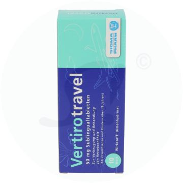Vertirotravel 50 mg Sublingualtabletten 10 Stk.