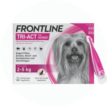 Frontline Tri-Act für Hunde 2-5kg