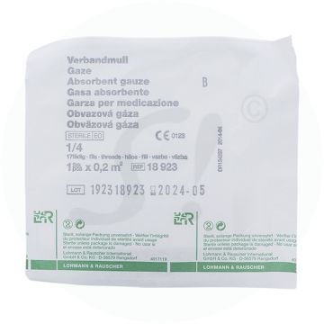 Lohmann & Rauscher Mullverband Zellwolle 17-fach 1/4 1 Stk.