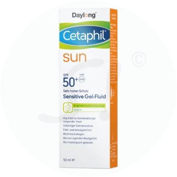 Cetaphil Sun Daylong Sensitive Gel-Fluid Gesicht SPF 50+ 50 ml