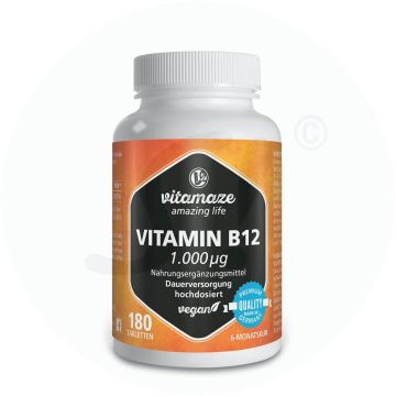 Vitamin B12 1000 mcg Tabletten 180 Stk.