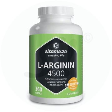 L-Arginin 4500 mg Kapseln 360 Stk.