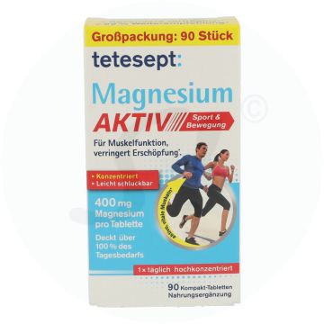 tetesept Magnesium 400 aktiv Tabletten 90 Stk.