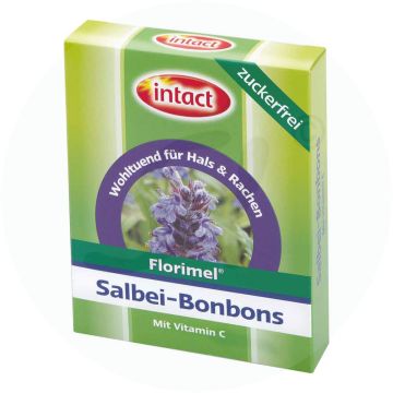 Intact Salbeibonbons mit Vitamin C Zuckerfrei 40 g