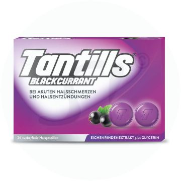 Tantills® Halspastillen Blackcurrant 24 Stk.