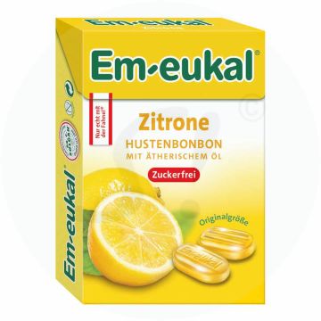 Em-Eukal Bonbons Zitrone zuckerfrei Box 50 g 