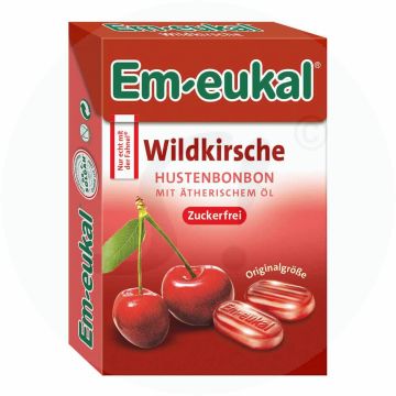 Em-Eukal Bonbons Wildkirsche zuckerfrei Box 50 g 