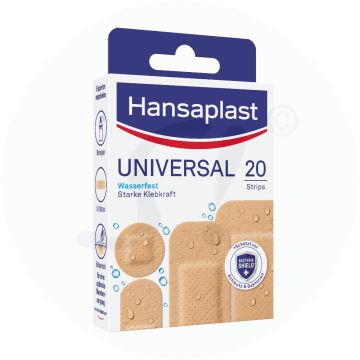Hansaplast Universal Strips 4 Größen 20 Stk. (Rezeptfrei)