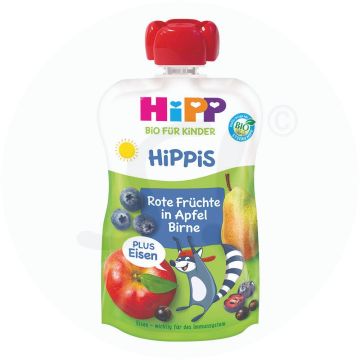 Hipp Hippis Rote Früchte in Apfel Birne plus Eisen 100 g