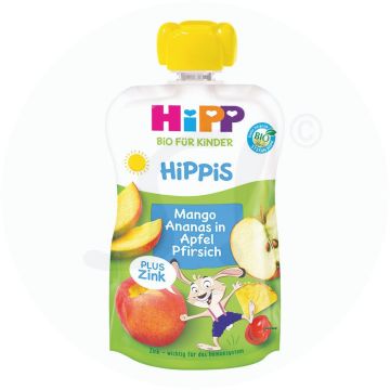 Hipp Hippis Mango Ananas in Apfel Pfirsich plus Zink 100 g