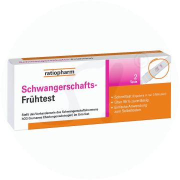 Ratiopharm Schwangerschafts-Frühtest 2 Stk.