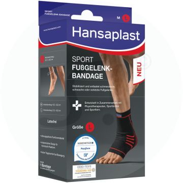 Hansaplast Fußgelenk Bandage Sport L (Rezeptfrei)