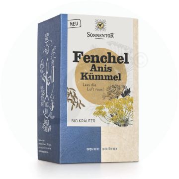 Sonnentor Kräuertee Fenchel Anis Kümmel 18 Btl.