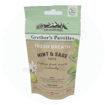SwissHerbs Grethers Pastillen Fresh Breath zuckerfrei 45 g
