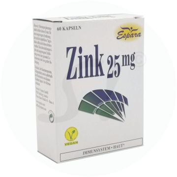 Zink-25 mg Kapseln 60 Stk.
