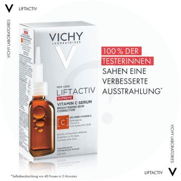 VICHY Liftactiv Supreme Vitamin C Serum, antioxidative Wirkung & Ausstrahlung 20ml
