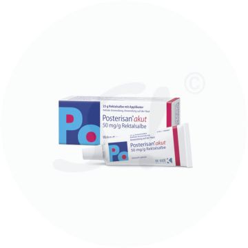 Posterisan akut Rektalsalbe 50mg/g 25 g