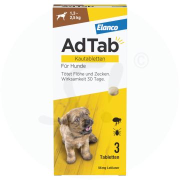 AdTab Kautabletten für Hunde 3 Stk.