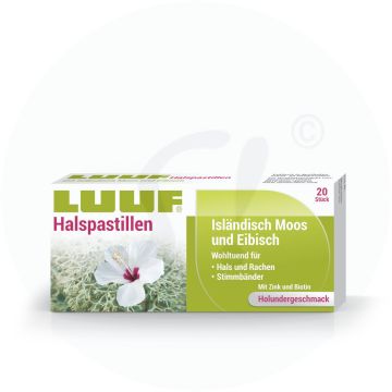 LUUF Halspastillen Isländisch Moos und Eibisch