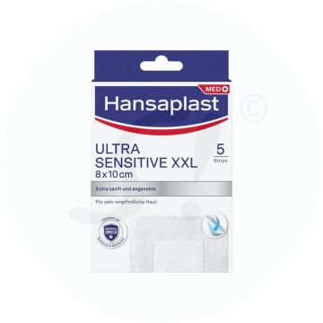 Hansaplast Ultra Sensitive XXL 8x10 cm 5 Stk.