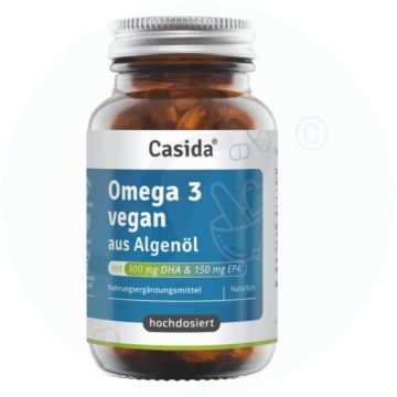 Casida Omega 3 Vegan Algenöl Kapseln 60 Stk.