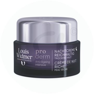 Louis Widmer proderm Nachtcreme Reichhaltig leicht parfümiert 50 ml