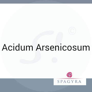 Acidum Arsenicosum Spagyra 10 ml LM 6 Dilution