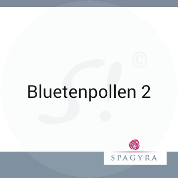 Blütenpollen 2 Spagyra D 8 Globuli 10 ml