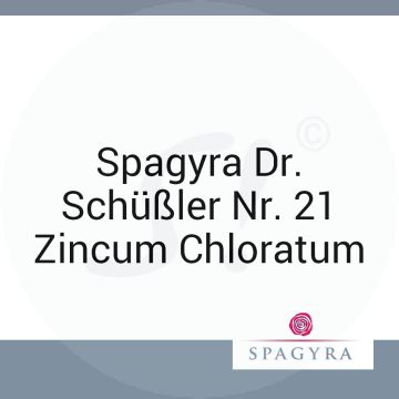 Spagyra Dr. Schüßler Nr. 21 Zincum Chloratum Spagyra 50 ml D 6 Salbe