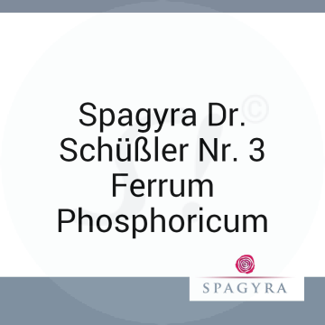Spagyra Dr. Schüßler Nr. 3 Ferrum Phosphoricum Spagyra 20 ml D 6 Globuli