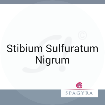 Stibium Sulfuratum Nigrum Spagyra 10 ml D 12 Globuli
