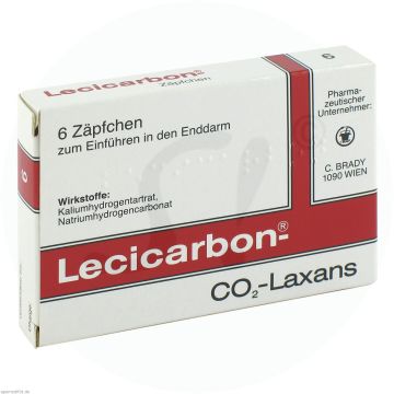 Lecicarbon Zäpfchen 6 Stk.