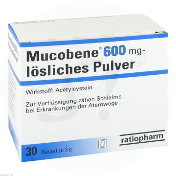 Mucobene 600 mg lösliches Pulver 30 Stk.