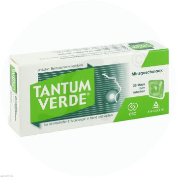 Tantum Verde 3 mg Pastillen mit Minzgeschmack 20 Stk.